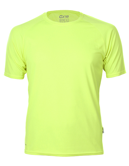 CONA SPORTS - Rainbow Tech Tee - Neon Yellow