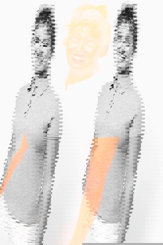 K263 - Jersey-Kurzarm-Polohemd für Damen