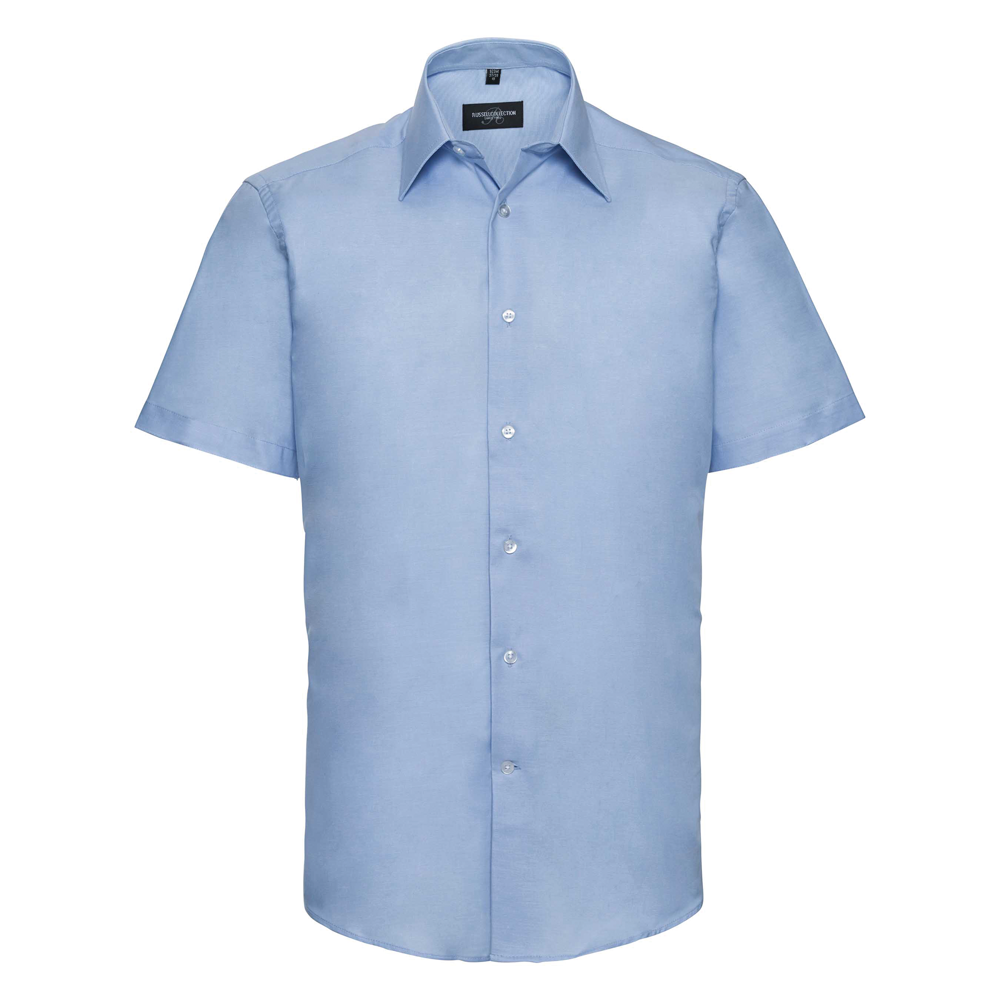 RU923M - Tailliertes Oxford Hemd -⁠ Kurzarm