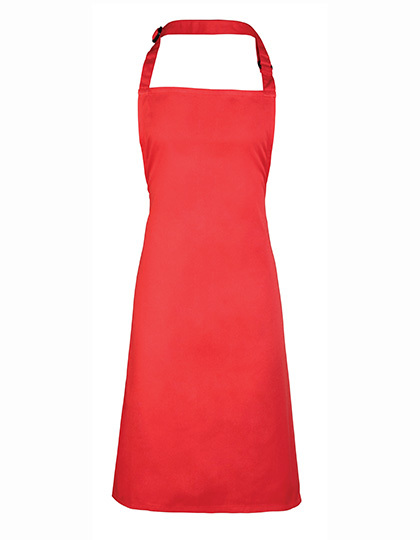 Premier Workwear - Colours Collection Bib Apron - Strawberry Red (ca. Pantone 186C)