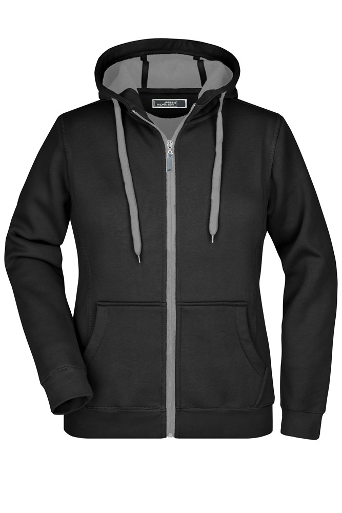 Ladies' Doubleface Jacket - Black/carbon (ca. Pantone blackC
431C)