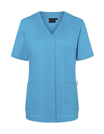 Karlowsky - Kurzarm Damenkasack Essential - Pacific Blue