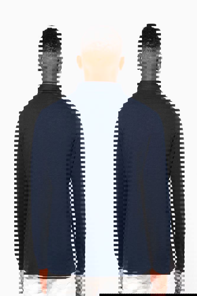 K264 - Langarm-Polohemd für Herren aus Jersey