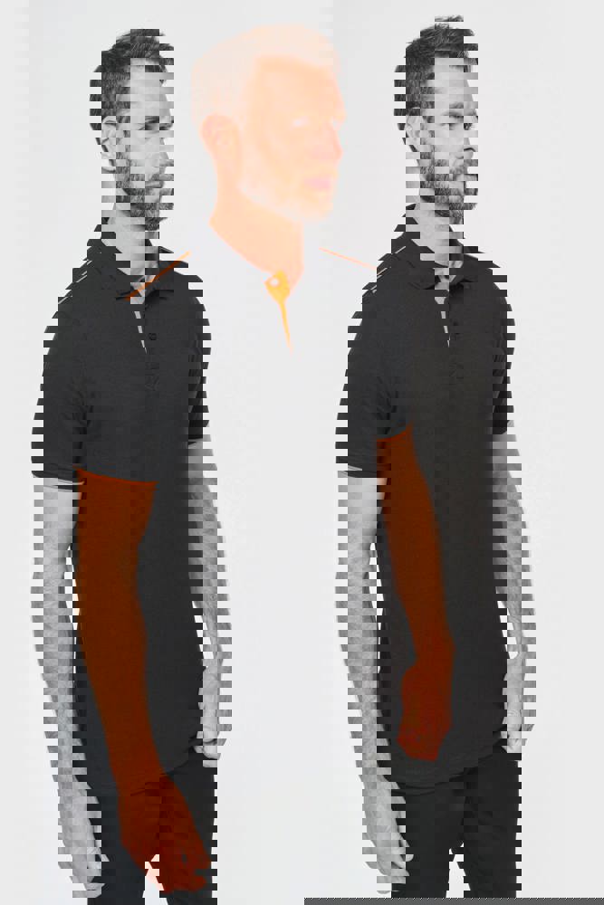 WK270 - Polo Day To Day mit kontrastfarbenen, kurzen Ärmeln