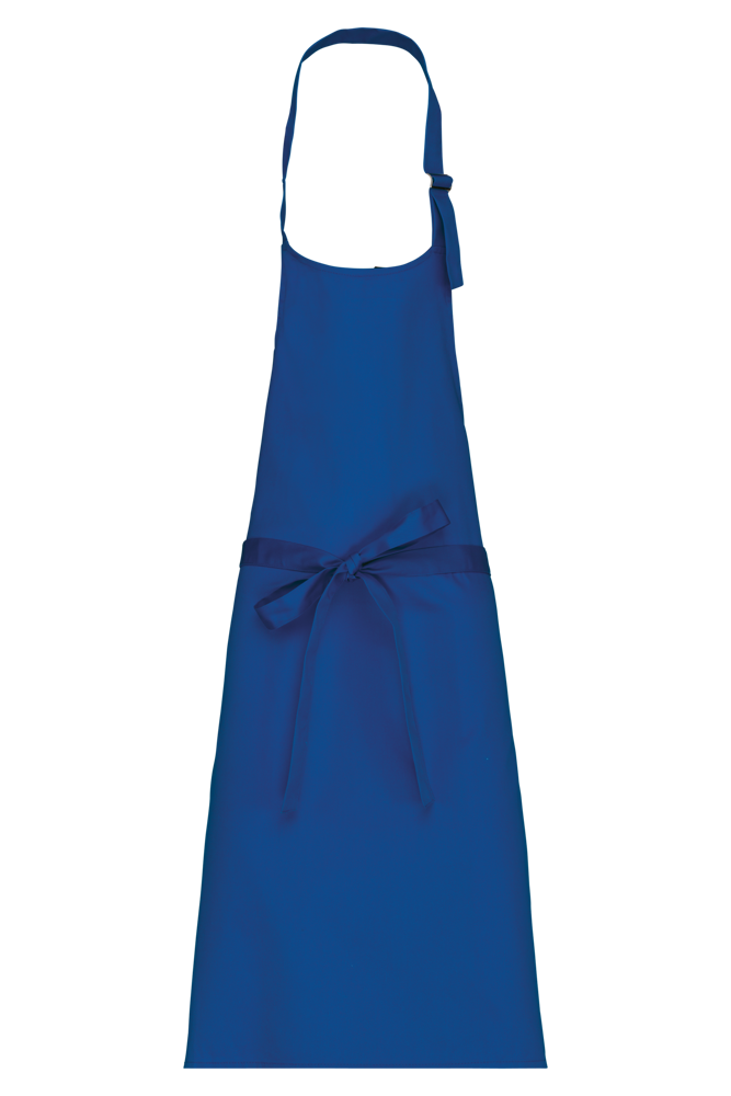 K895 - Baumwollschürze ohne Tasche - Royal Blue
