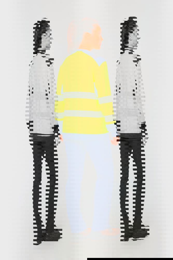 WK361 - Recyceltes Sicherheits-T-Shirt mit langen Ärmeln