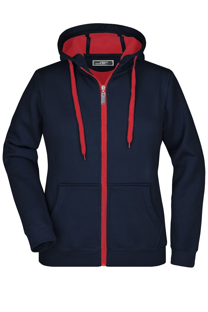 Ladies' Doubleface Jacket - Navy/red (ca. Pantone 296C
186C)