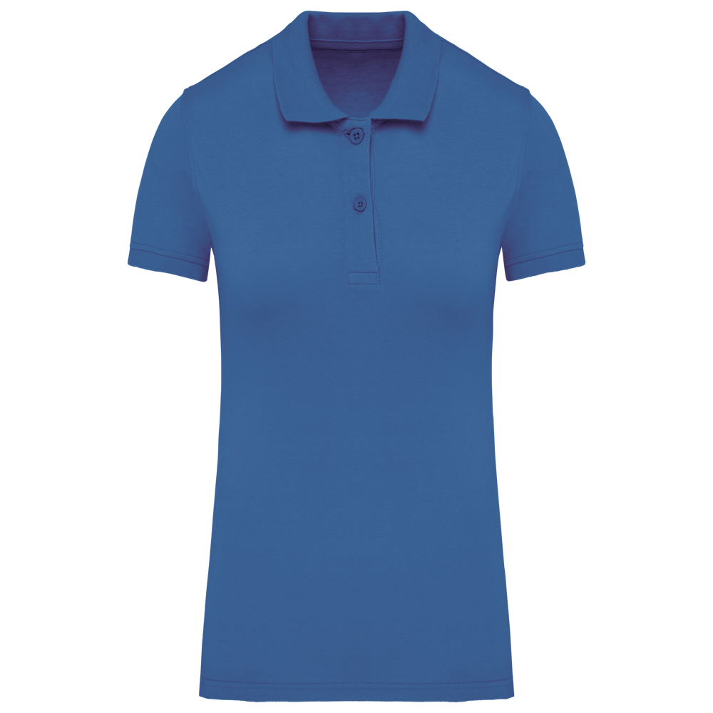 - Piqué-Polohemd Bio180 für Damen - Light Royal Blue