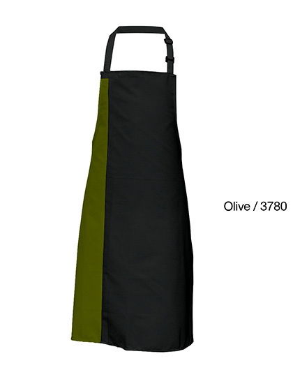 Link Kitchen Wear - Duo Apron - Black, Olive (ca. Pantone 378)