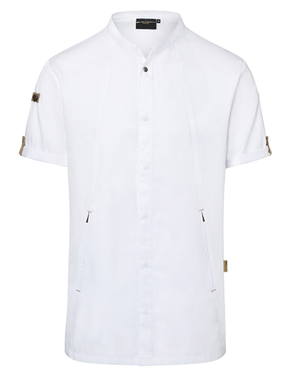 Karlowsky - Kurzarm Kochjacke Green-Generation - White