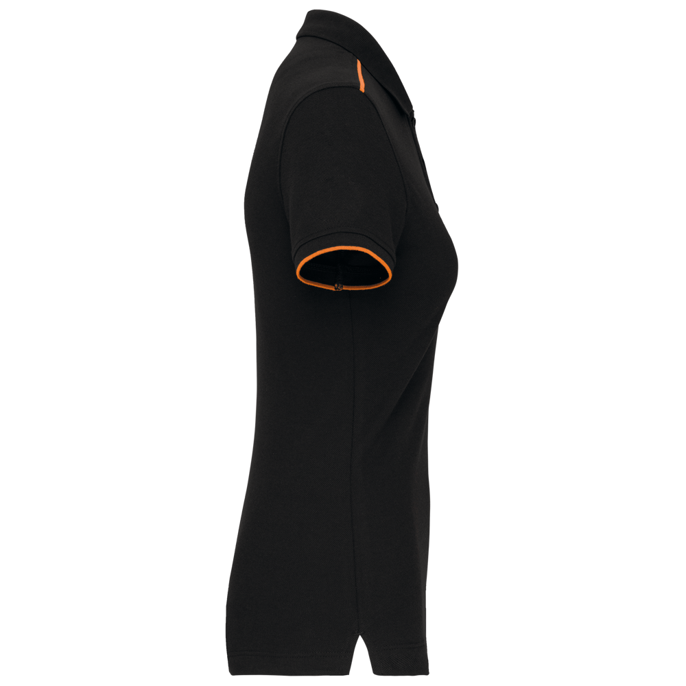 WK271 - Damen-Polohemd Day To Day mit kontrastfarbenen, kurzen Ärmeln