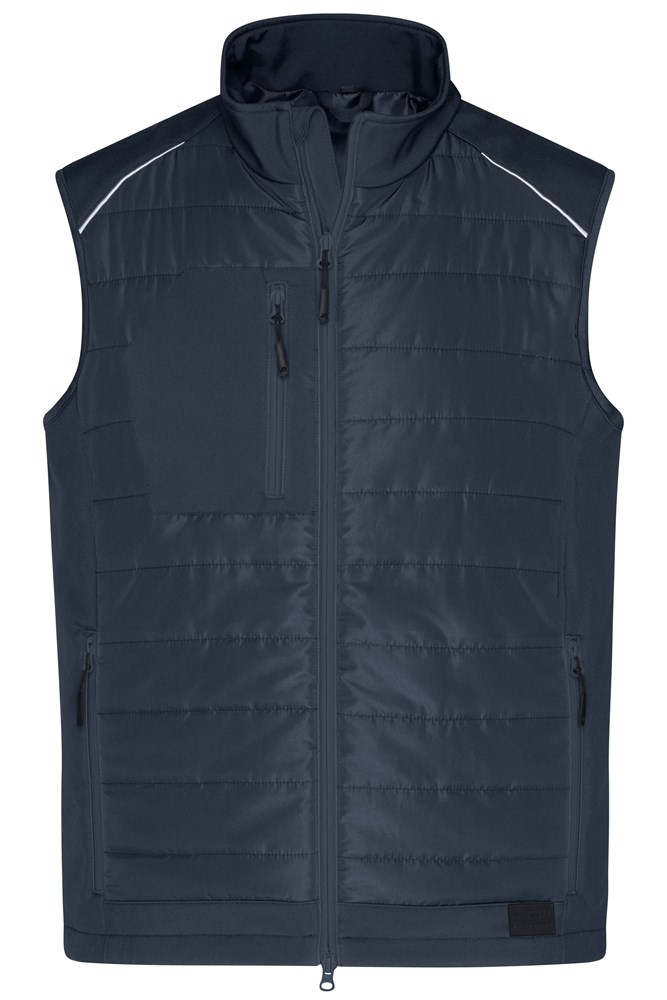 Men's Hybrid Vest GRS - Carbon/carbon (ca. Pantone 425U)
