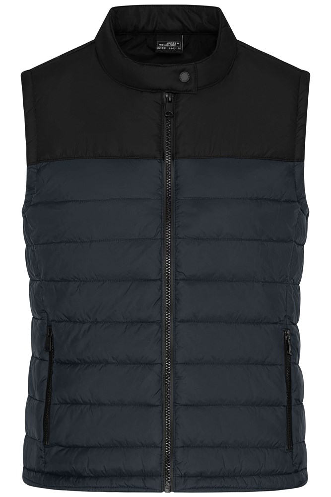 Ladies' Padded Vest GRS - Carbon/black (ca. Pantone 425C
blackC)