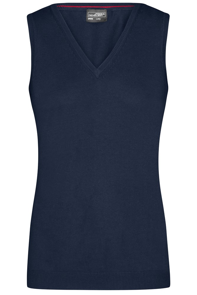 Ladies' V-Neck Pullunder - Navy (ca. Pantone 296C)