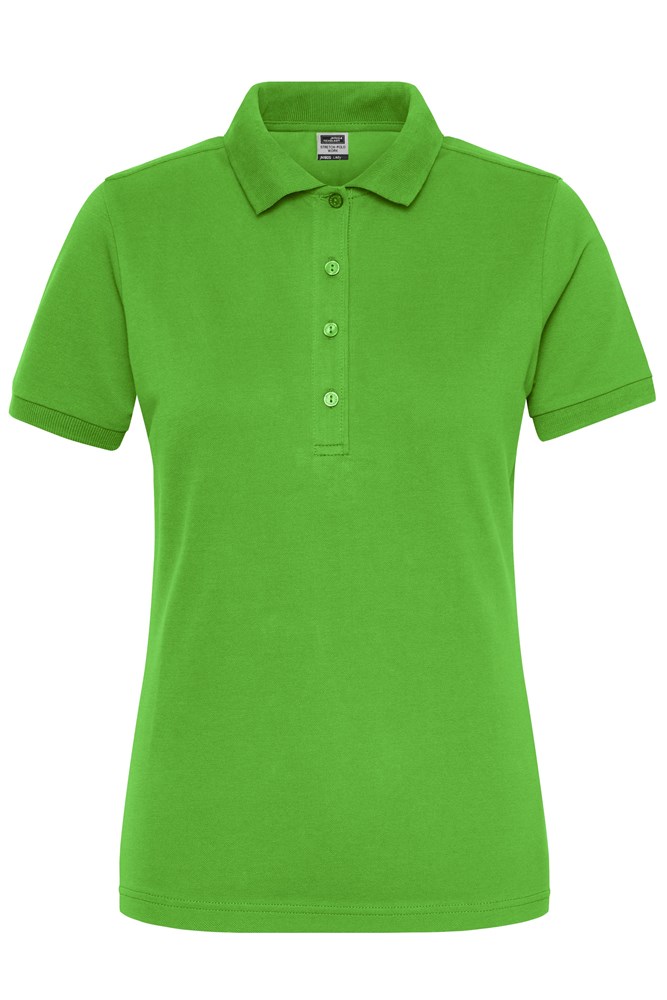 Ladies' ORGANIC Stretch-Polo Work - SOLID - OCS Blended - Lime-green (ca. Pantone 360C)