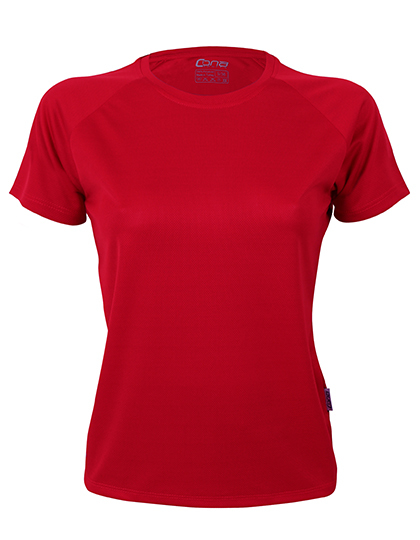 CONA SPORTS - Ladies´ Rainbow Tech Tee - Red