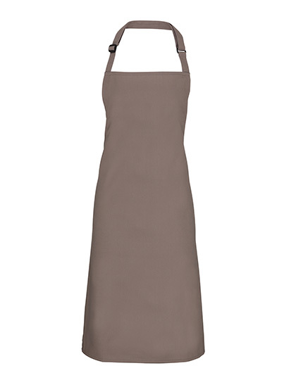 Premier Workwear - Colours Collection Bib Apron - Mushroom (ca. Pantone 410C)