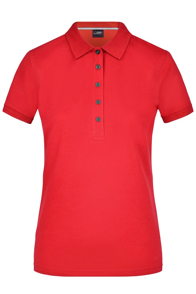 Ladies' Pima Polo - Light-red (ca. Pantone 186C)