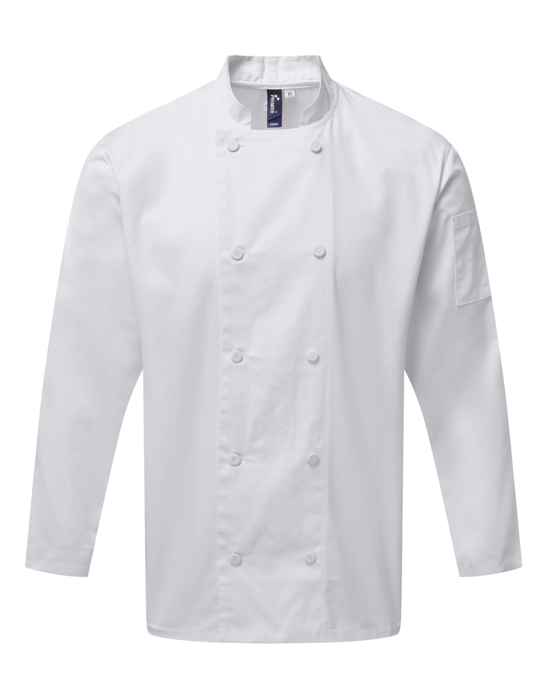 PR903 - Langärmelige Kochjacke Coolchecker® - White