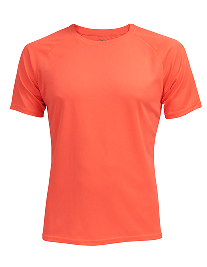 CONA SPORTS - Rainbow Tech Tee - Neon Peach