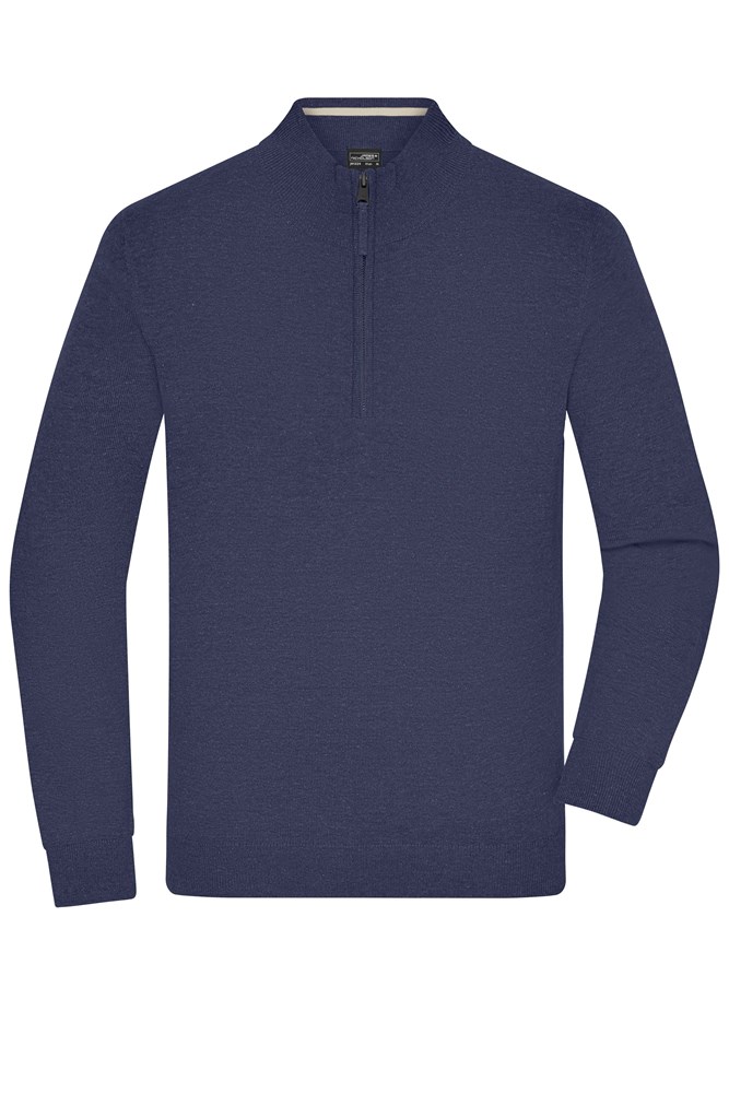Men's Half-Zip Troyer - Navy (ca. Pantone 296C)